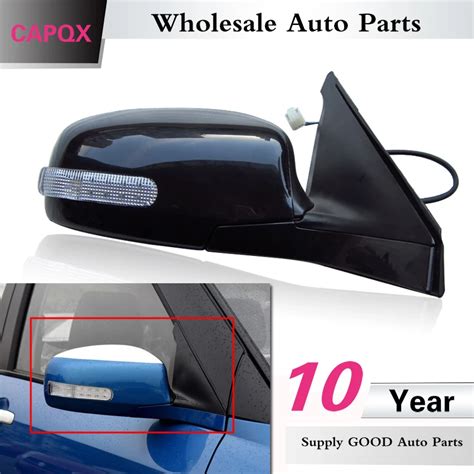 CAPQX Electric Auto Folding Rearview Mirror LED Turn Light For Suzuki