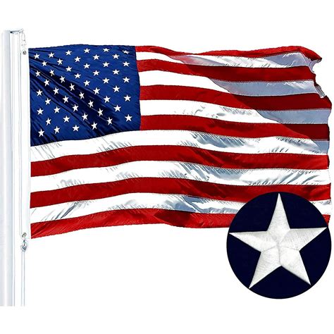 Zaroyeax American Flag 3x5 Ft Outdoor Usa Embroidered Star Stitched Stripe Us Flags Heavy Duty