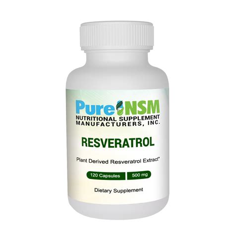 Resveratrol 250mg 180 000 Hpmc Capsules Nutritional Supplement Manufacturers