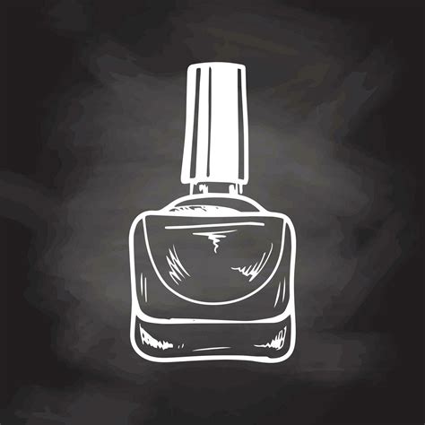 Hand Drawn Nail Polish Beauty Cosmetic Element Self Care