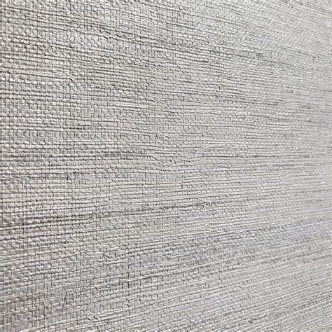 Wm8800401 Modern Wallpaper Rustic Gray Silver Metallic Faux Grasscloth Wallcoveringsmart