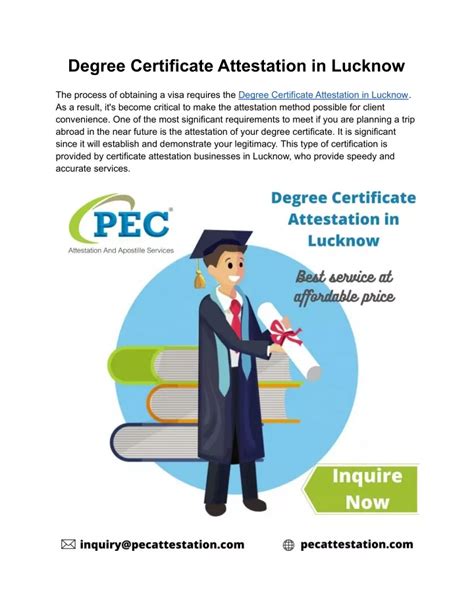 Ppt Degree Certificate Attestation In Lucknow Powerpoint Presentation