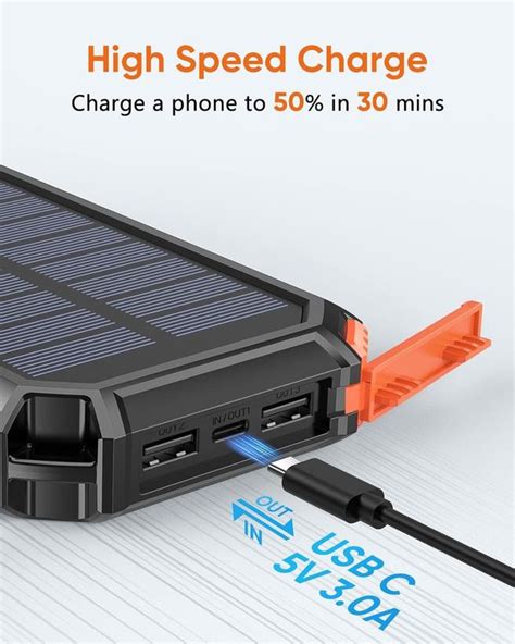 Wireless Solar Powerbank 26800mAh Wasserdicht Externer Akku Kaufen