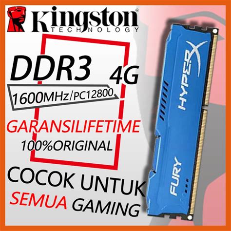 Jual Promo Ram Kingston Hyper X Fury Gaming Ddr Gb Pc Longdimm