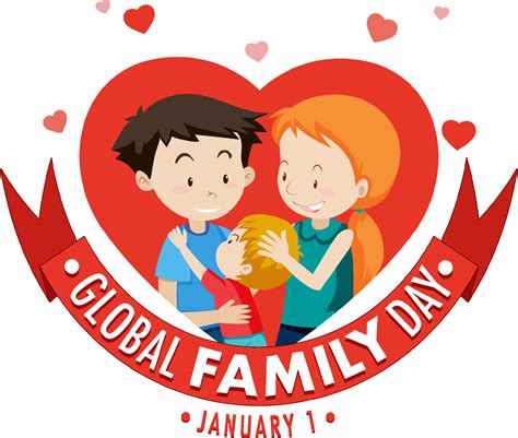 Global family day logo design 13763346 Vector Art at Vecteezy