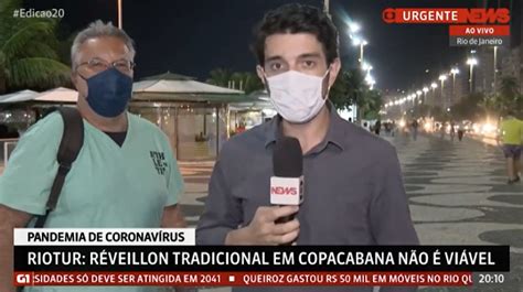 Repórter da GloboNews é interrompido ao vivo e reclama Estou trabalhando