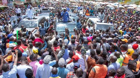 Live Raila Odinga Matiang I Kalonzo Karua Finally Land In Kisii