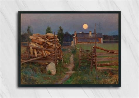 Canvas Wall Decor Summer Night Moon Eero J Rnefelt Fine Art