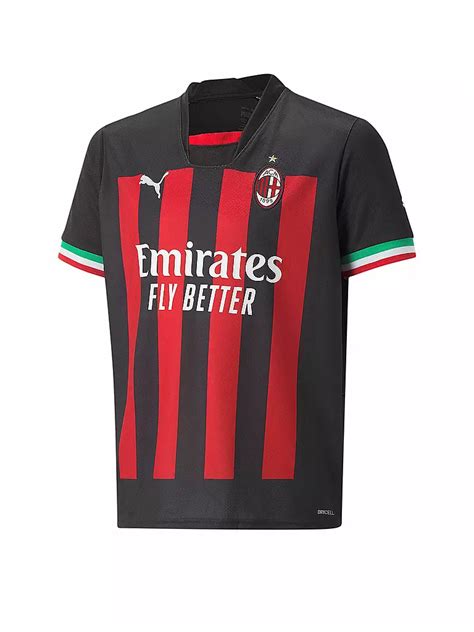 PUMA Kinder Heimtrikot A C Milan Replica 22 23 Schwarz