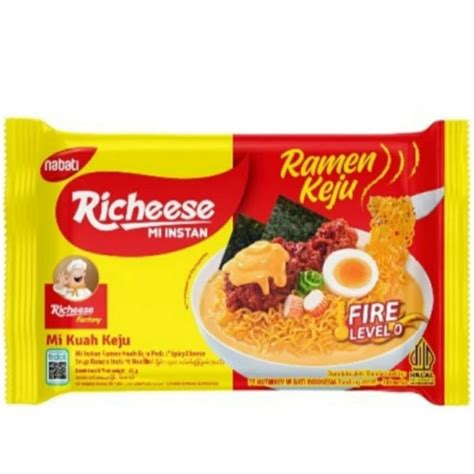 Jual Richeese Mie Instant Kuah Ramen Keju Level 0 65 Gram Shopee