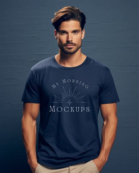 Bella Canvas Mockup Tshirt Mockup Navy Blue Mockup Navy Blue