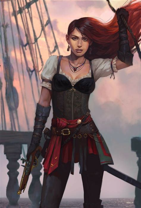 Pin By Jan Erik Ella On Th Sea Pirate Woman Character Portraits