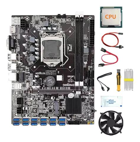 Placa Base Minera B Usb Btc Cpu Ventilador Pasta Cuotas