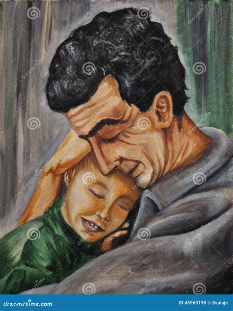 Father And Son Hugging Stock Photo | CartoonDealer.com #45960198