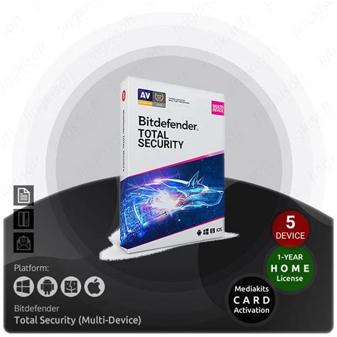 Jual Bitdefender Total Security 2023 Original 1 Year 5 Device