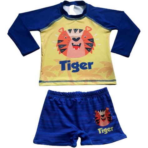 Conjunto Kit Uv Infantil Beb Tem Tico Personagem Prote O Solar Camisa