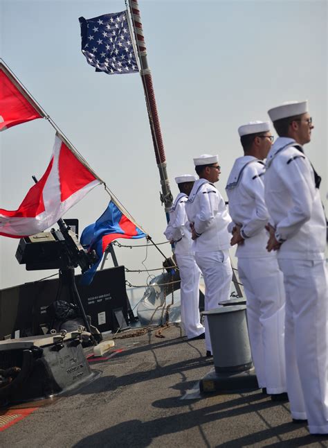 DVIDS Images Manning The Rails Aboard USS Lassen Image 1 Of 7