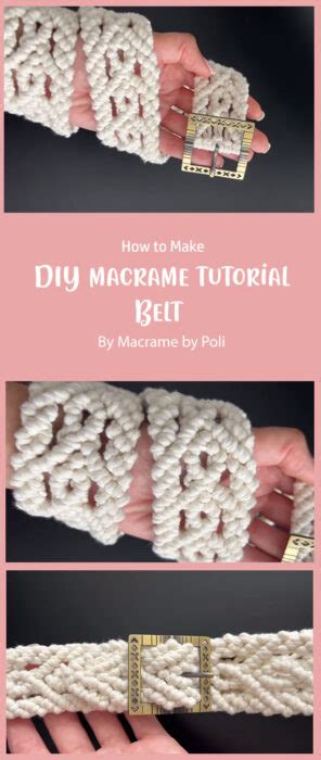 Diy Macrame Belt Free Tutorial Ideas Carolinamontoni