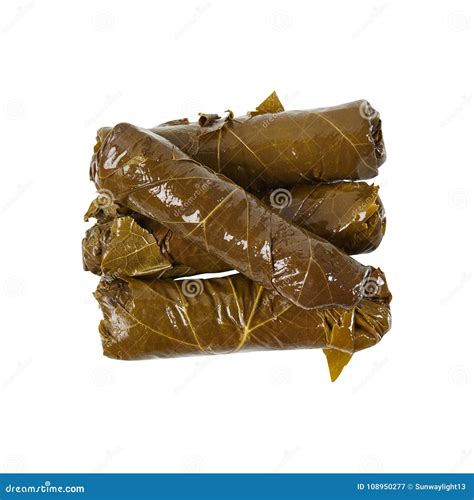 Dolma. Delicious and Healthy Food. Grape Leaves. Vegetables. Isolated ...