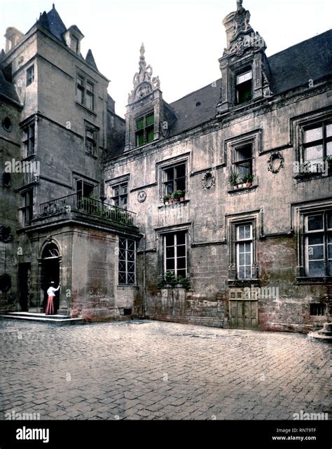 Ancient house of XVI century, Caen, France ca. 1890-1900 Stock Photo ...