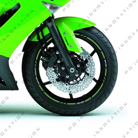 Kawasaki ER 6f Wheel Rim Stripes With Logos Moto Discovery