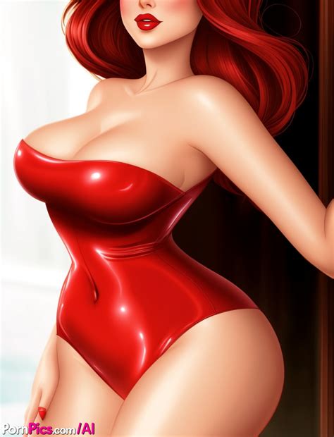 Wasp Waisted Hentai Babe Jessica Rabbit Shows Off Her Lovely Tits
