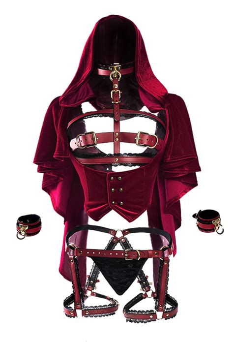 Sexy Lingerie Set Red Riding Hood Sexy Hollowed Open Chest Set Top Quality Lingerie For Sale