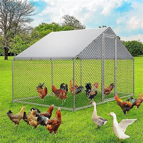 Amazon Ritsu Large Metal Chicken Coop Run For Chickens Duck