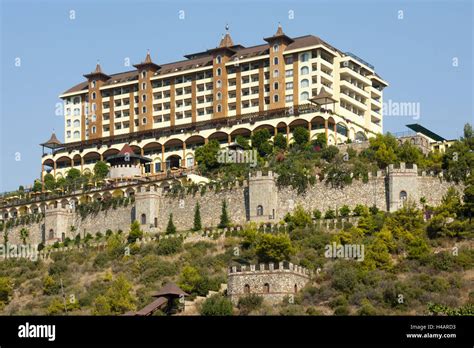 Turkey, province Antalya, Alanya, hotel Utopia World Stock Photo - Alamy