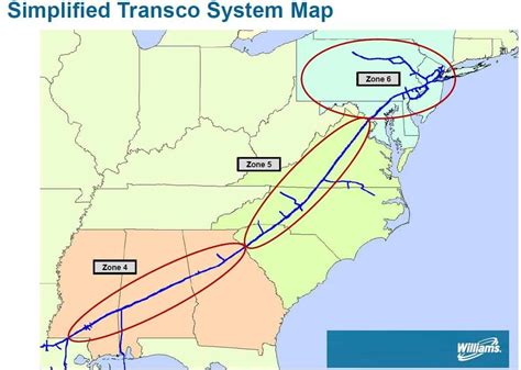 Transco Pipeline System Map