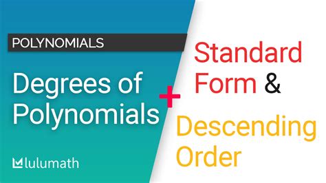 Guide To Degree Of Polynomial Video Lulumath