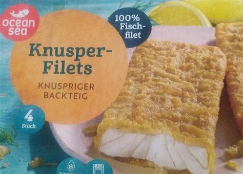 Chrupiące filety knusper filets ocean sea kalorie kJ i wartości