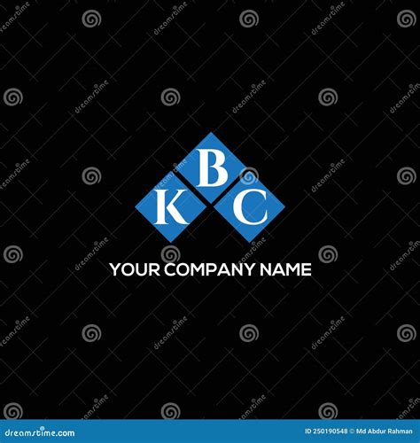 Kbc Letter Logo Design On Black Background Kbc Creative Initials