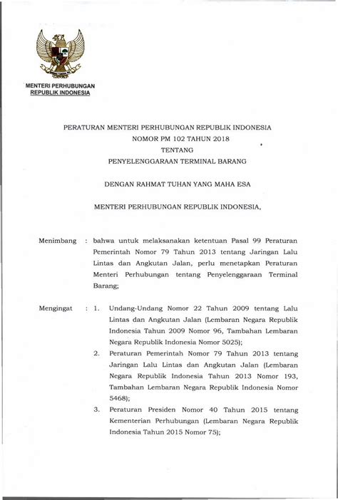 Pdf Peraturan Menteri Perhubungan Republik Jdih Dephub Go Id Assets