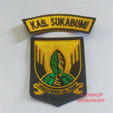 Jual logo bordir kabupaten Sukabumi /BEDGE KABUPATEN SUKABUMI | Shopee Indonesia