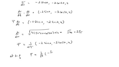 Solved Texts 1 Given The Position Vector R T Sin 4t î Cos 4t