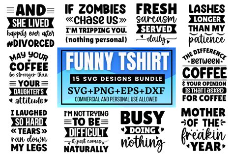 Funny Tshirt Svg Bundle - Buy t-shirt designs