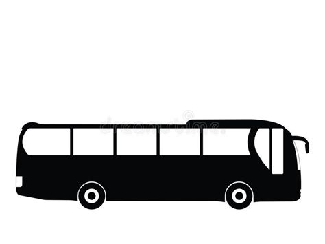 Bus vector. Silhouette a bus, vector illustration , #ad, #vector, #Bus, #Silhouette, # ...