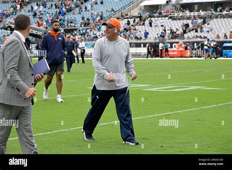 Denver Broncos Head Coach Vic Fangio Leaves The Field After An Nfl