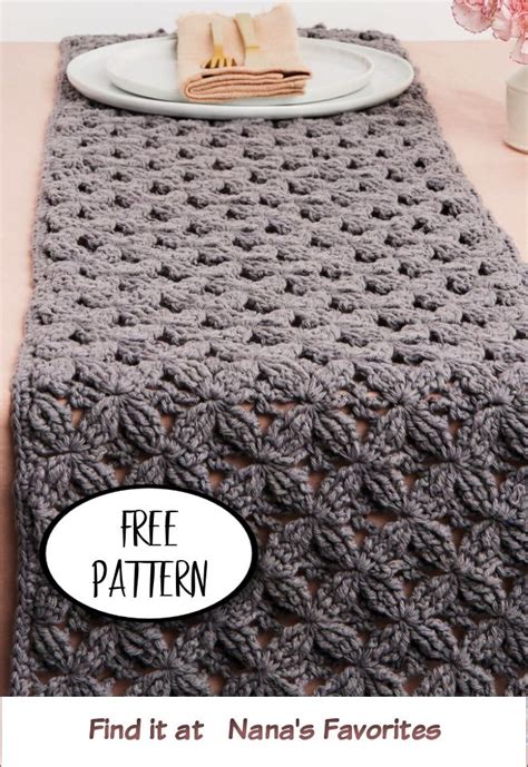 CROCHETED TABLE RUNNER FREE PATTERN Nana S Favorites Crochet