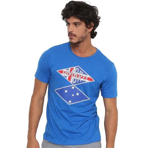 Camiseta Umbro Cruzeiro Flag Nations Masculina Azul