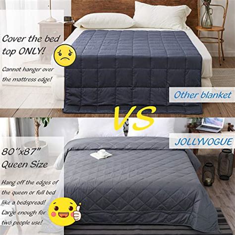 JOLLYVOGUE Weighted Blanket King Size 25 lbs-80''x87'' Best Weighted ...