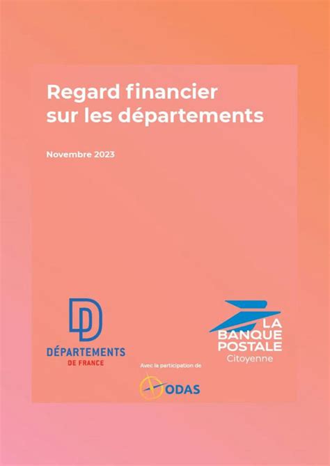 Regard Financier Sur Les D Partements Dition La Banque