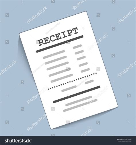 Supermarket Paper Receipt Vector Illustration Flat Stock Vector ...