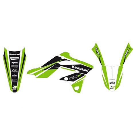 Kit Déco Blackbird Dream Graphic 4 Kawasaki Kxf 250cc 13 16 Vert