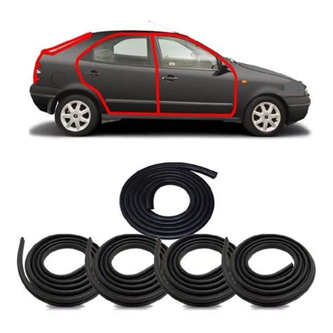 Kit Borrachas Veda O Fiat Brava Portas Malas Shopee Brasil