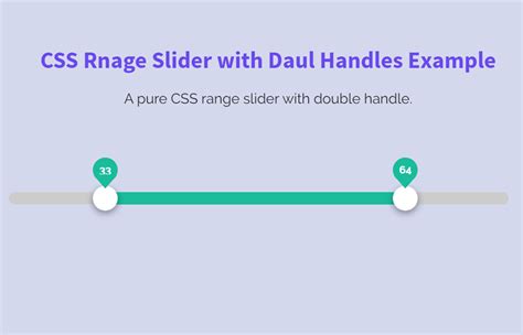 Pure Css Range Slider With 2 Handles Codeconvey