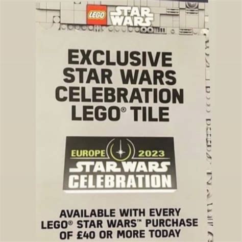 Free LEGO Star Wars Celebration Europe 2023 Tile At Event