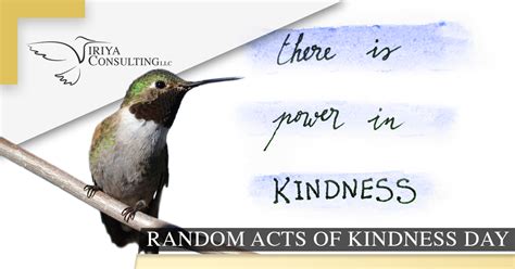 Random Acts of Kindness Day - Viriya