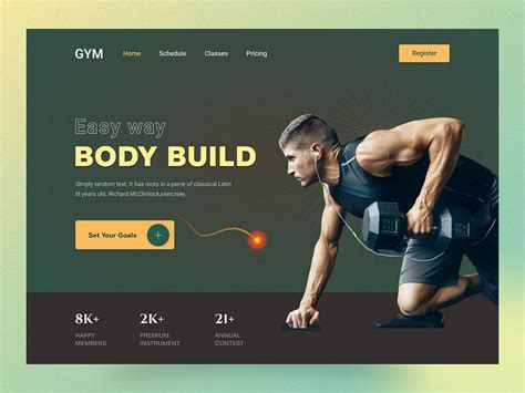 Gym Website Template designs, themes, templates and downloadable ...